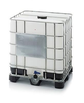 IBC kontejner, nádrž na 1000l - nová vnitřní nádoba - malé hrdlo 150/50. Perfektní stav.