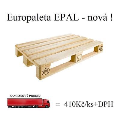 Dřevěná paleta EPAL - NOVÁ (120x80cm) - 1