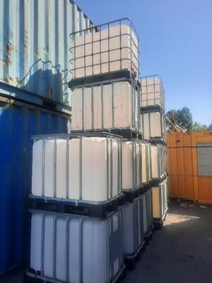 IBC kontejner, nádrž na 650l - PROFESIONÁLNĚ VYMYTÁ - 2