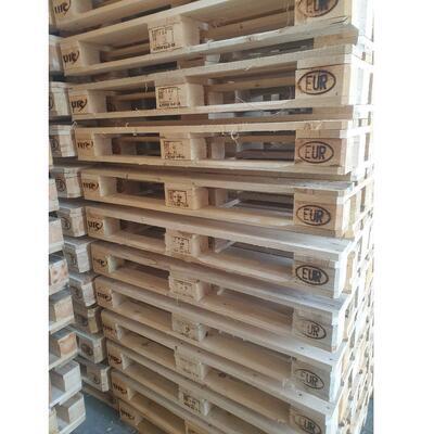Dřevěná paleta EUR - NOVÁ na licenci UIC (IPPC) 1200 x 800 x 144 mm - 2